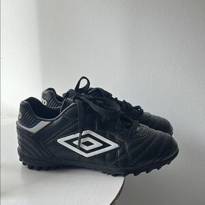 Black and White Soccer Cleats